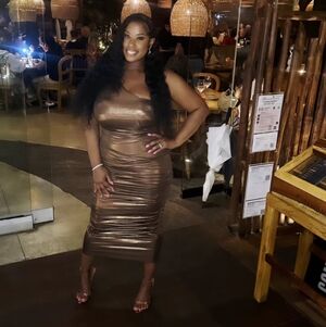 Fashion Nova Metallic Bronze Midi Dress